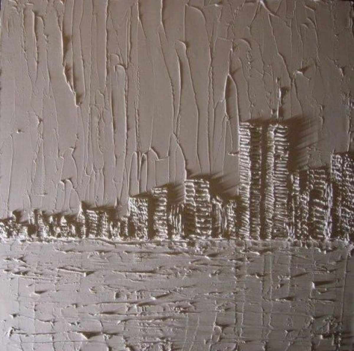 World Trade Center 1 M X 1 M Peinture A L Huile Et Poudre De Marbre Sculptee Sur Toile 2009
