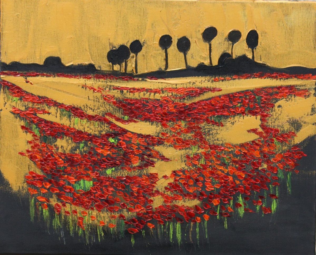 Coquelicots 46 Cm X 38 Cm Oil On Canvas 2020