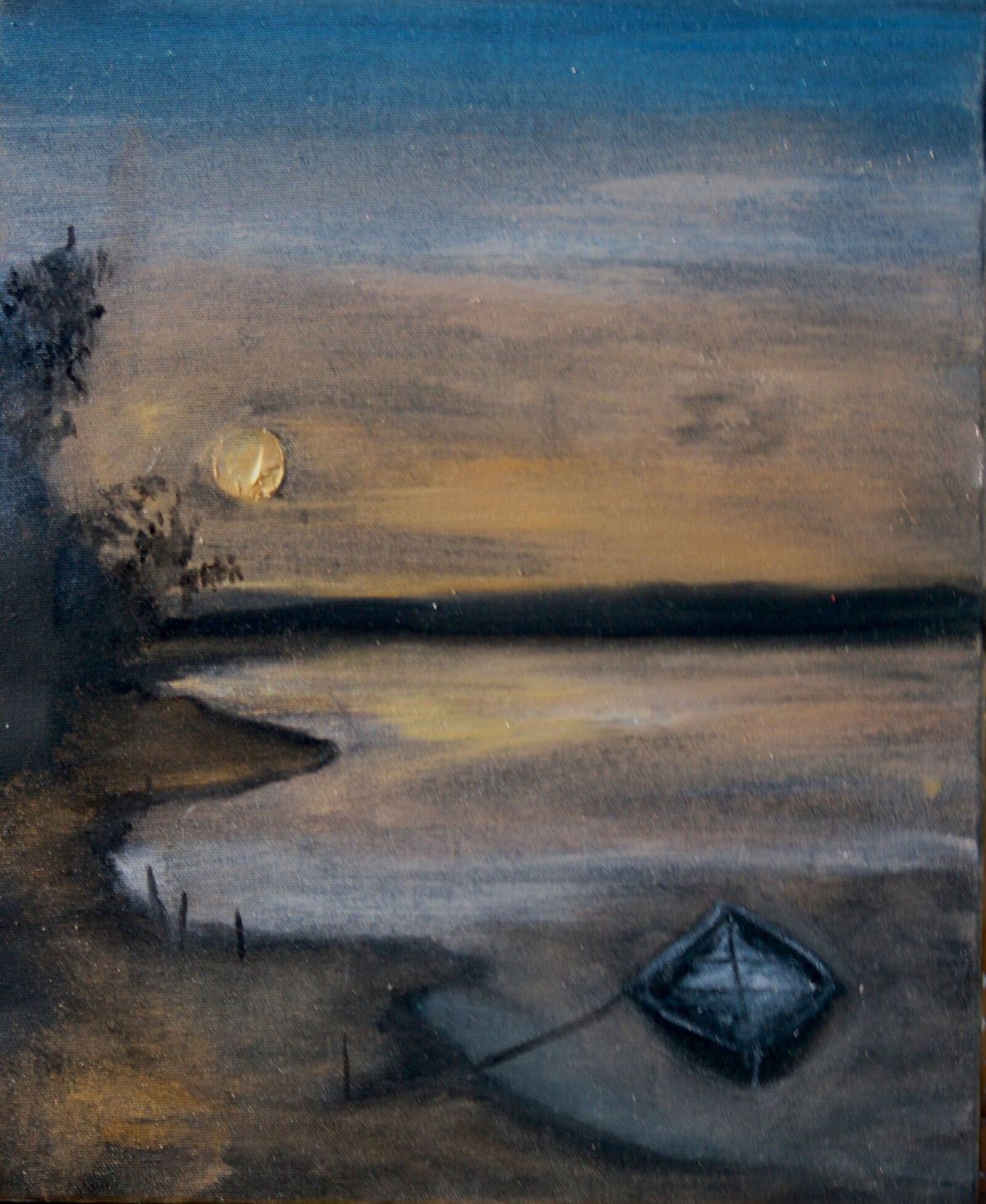 Good Evening From The Normandy Coast 46 Cm X 38 Cm Oil On Canvas 2020