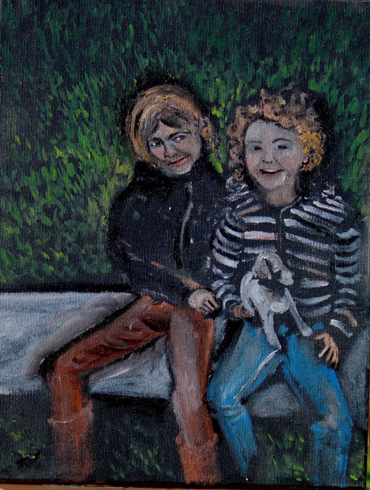 Lea et Ruben 35 Cm X 27 Cm Oil On Canvas 2020