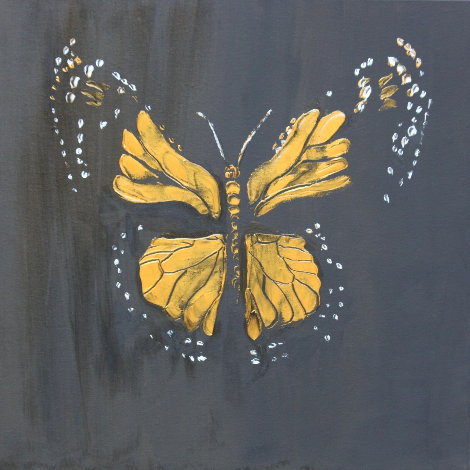 Mme Butterfly 50 Cm X 50 Cm Oil On Canvas 2019