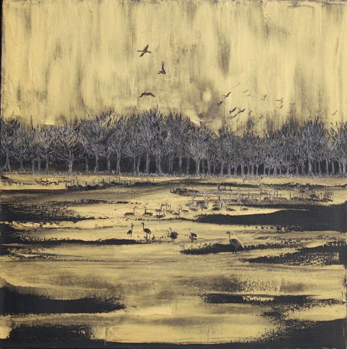 Nature Is Golden 50 Cm X 50 Cm Oil On Canvas 2019