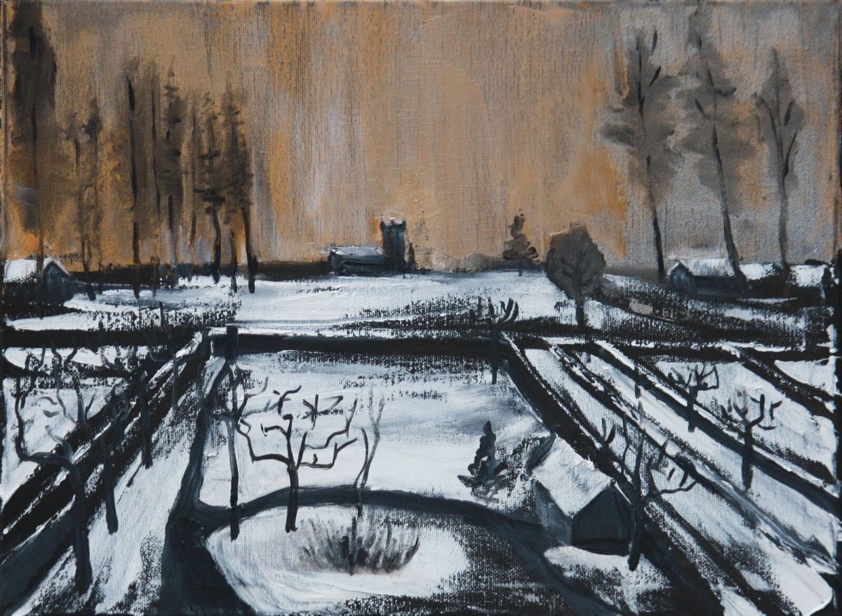 Neville in Snow 30 Cm X 40 Cm Oil On Canvas 2020