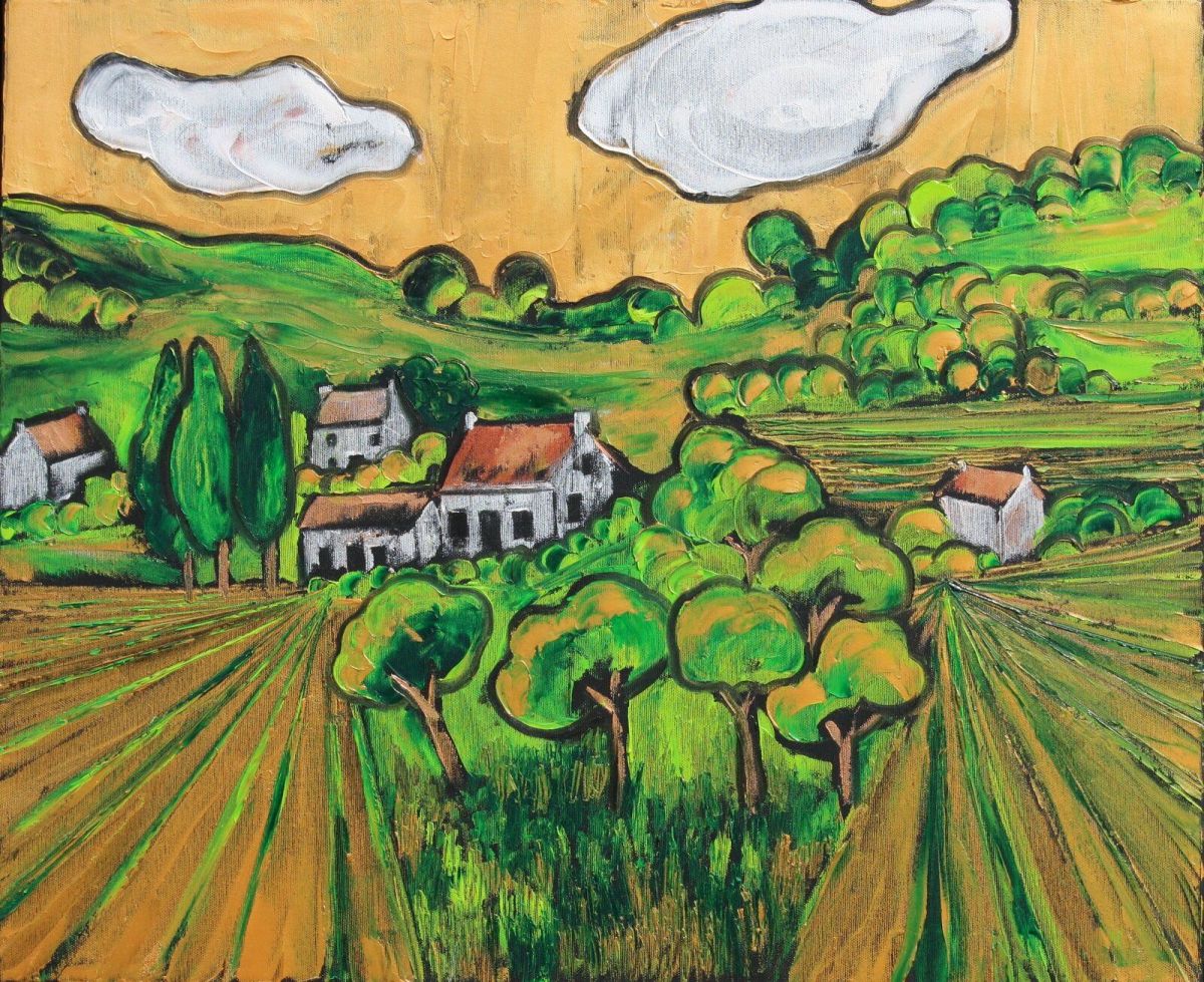Normandy Countryside Summer Walks 60 Cm X 73 Cm Oil On Canvas 2020