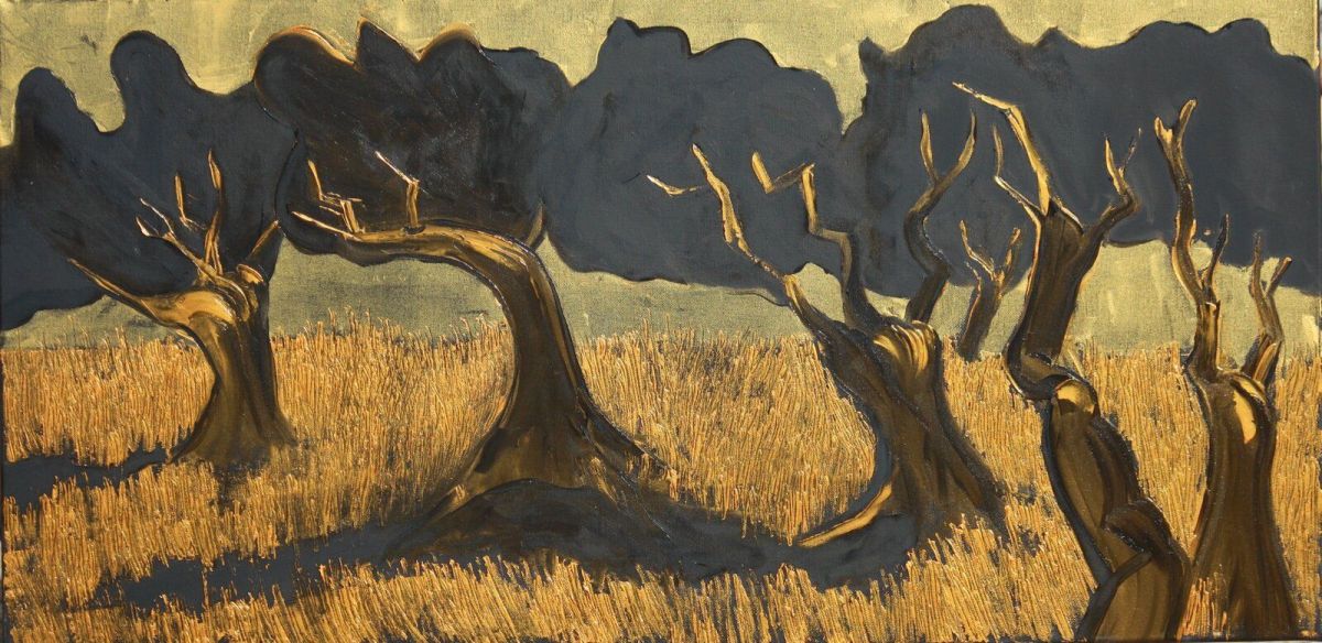Olive Trees 50 Cm X 100 Cm Oil On Canvas 2019