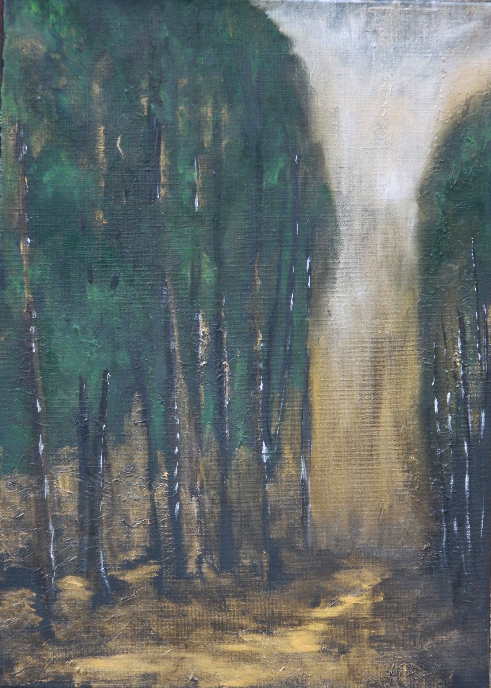 Reminiscing Fontainebleau 33 Cm X 46 Cm Oil On Canvas 2020