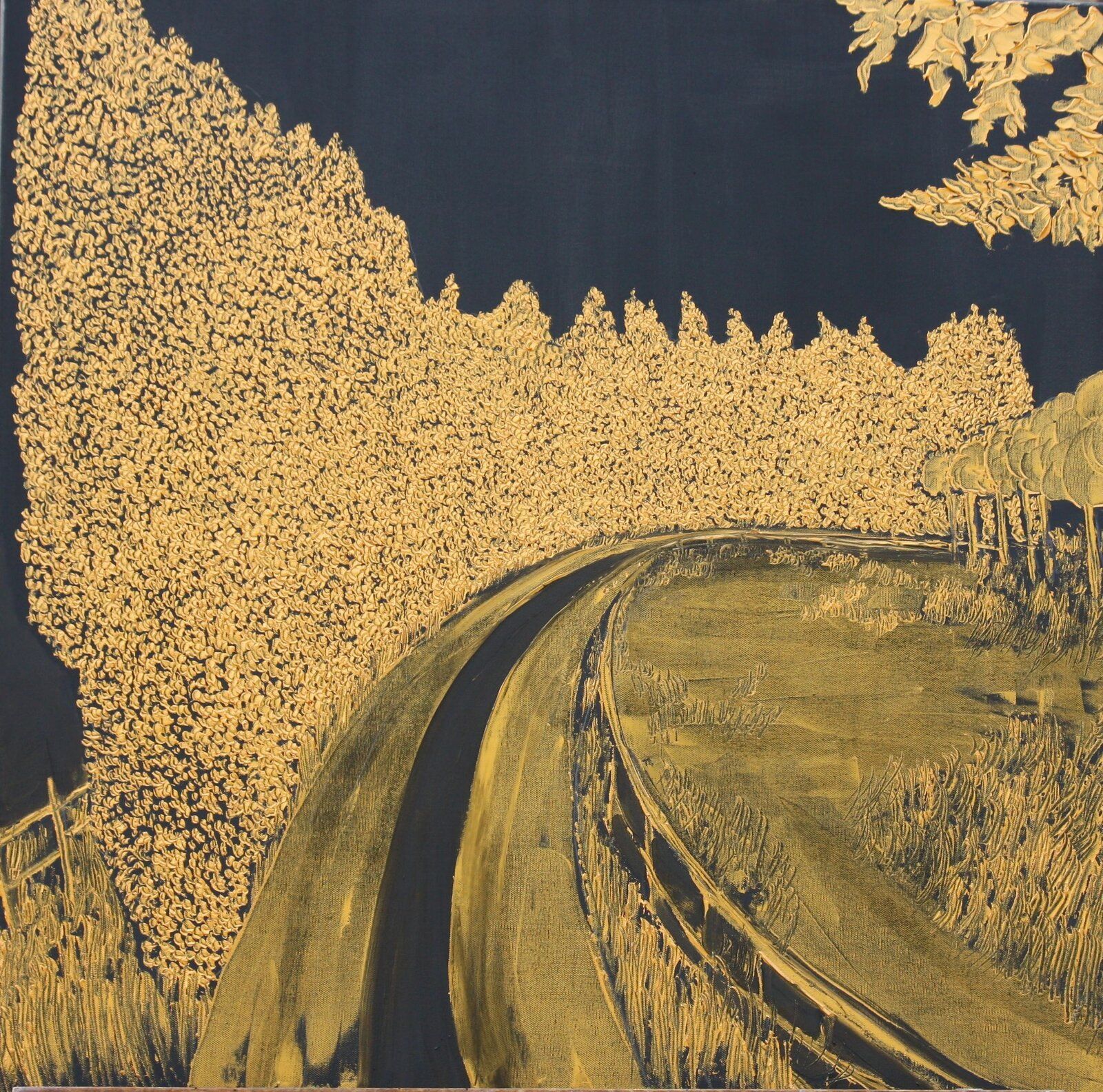 Summer Walks Pays D Auge 80 Cm X 80 Cm Oil On Canvas 2019