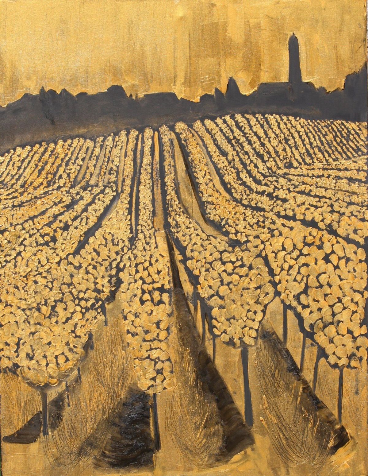 Summer Walks Vineyards 81 Cm X 100 Cm Oil On Canvas 2019