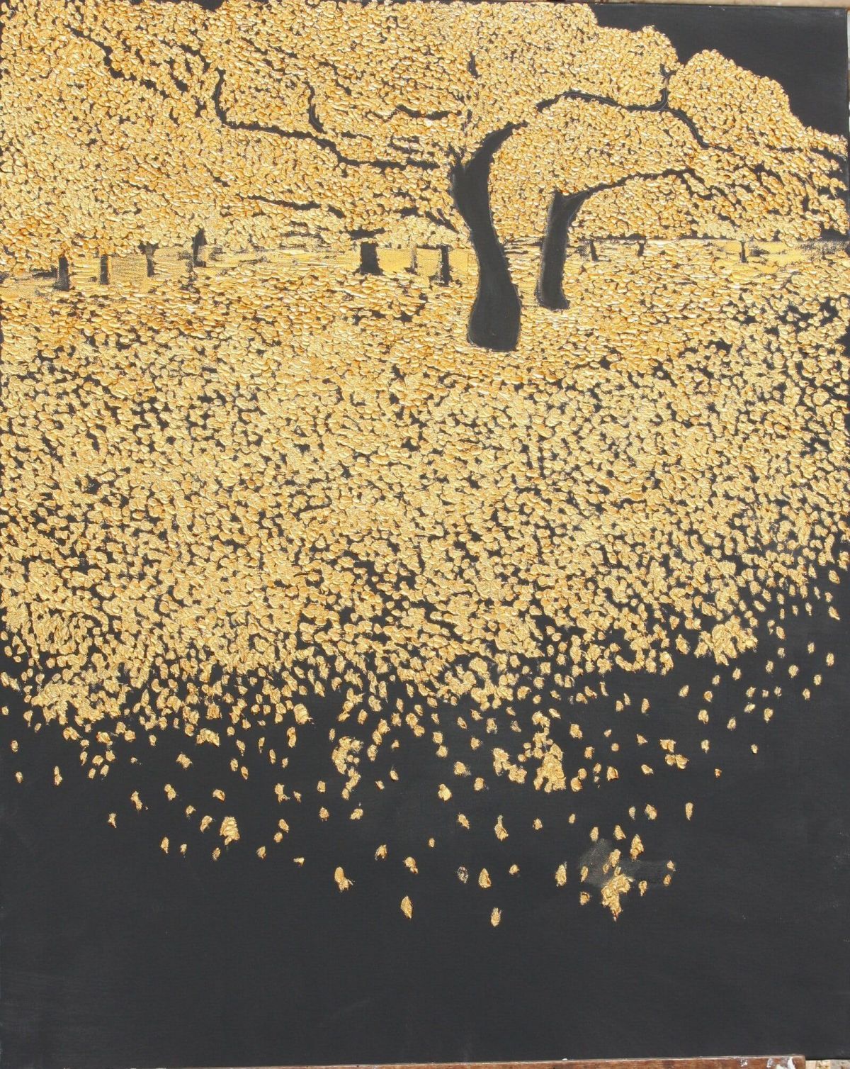 Un Klimt D Oeil 81 Cm X 100 Cm Oil On Canvas 2019