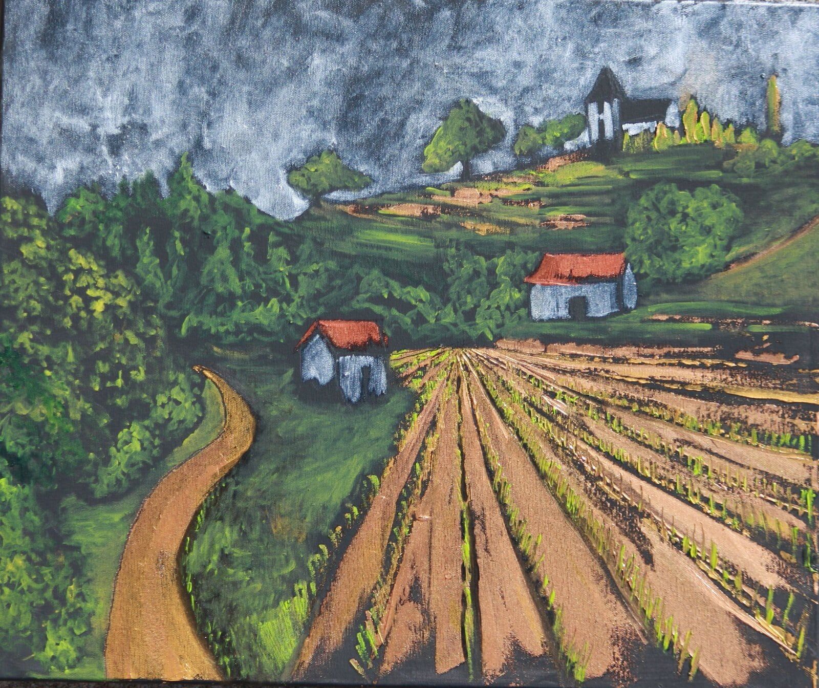 Walks in Springtime 50 Cm X 60 Cm Oil On Canvas 2020