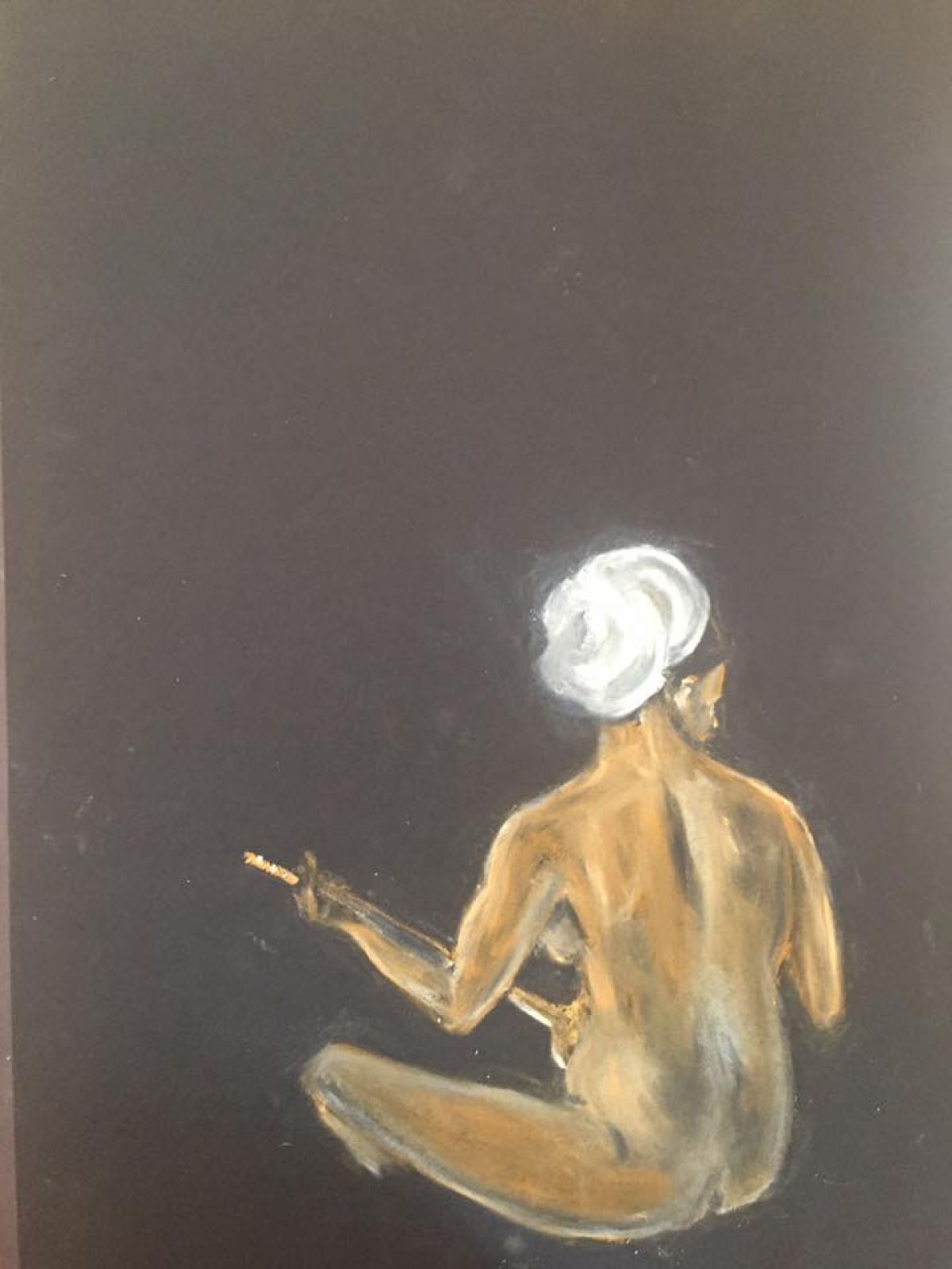 Merci Ingres Oil Pastel On Paper 2018