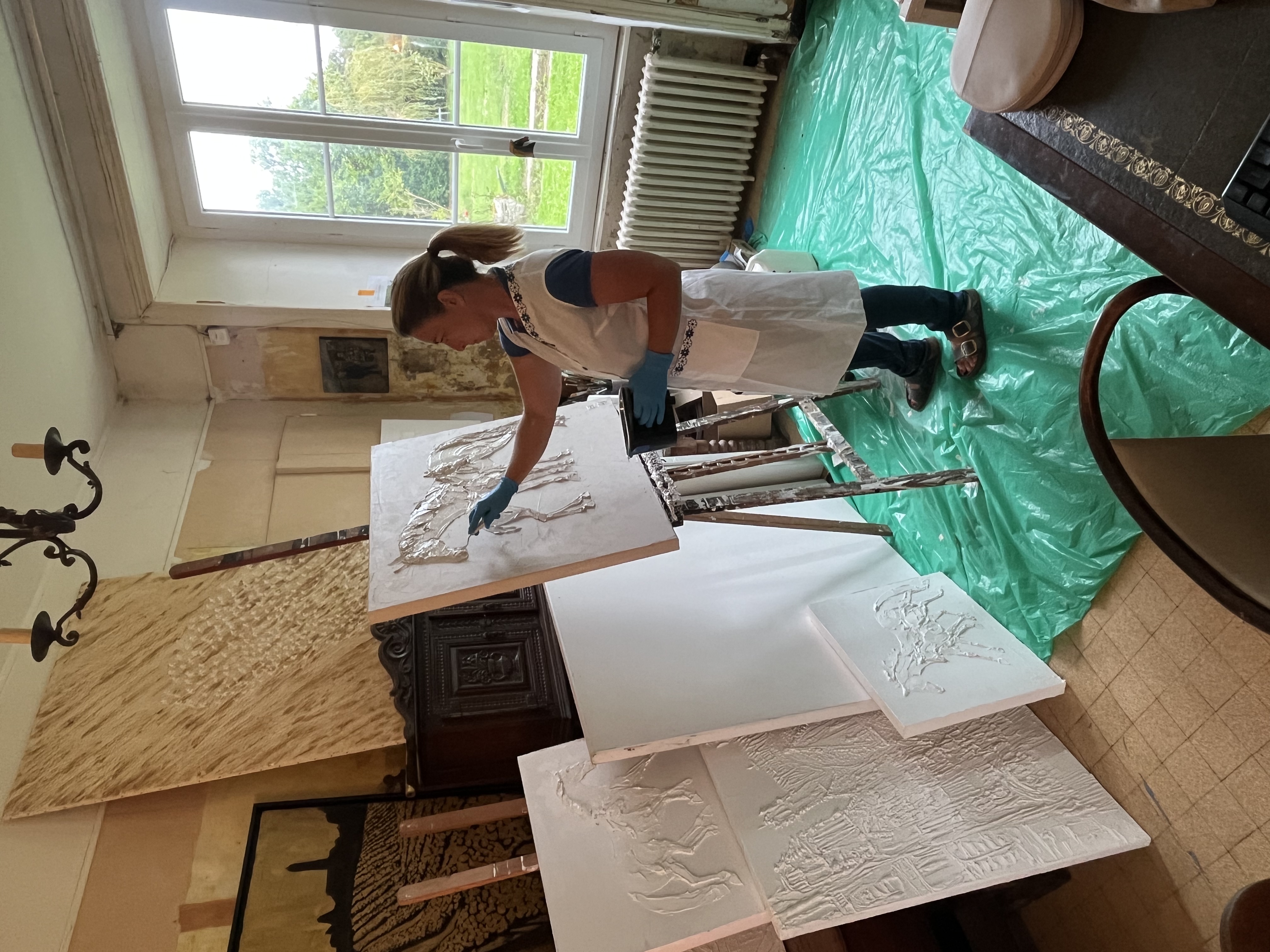 Brooke Major dans son atelier