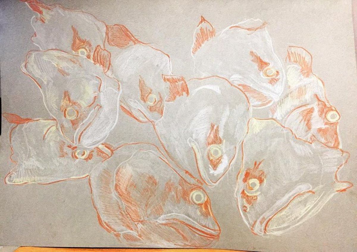 1789 Polychrome And Sanguine On Paper Format A 3 2019