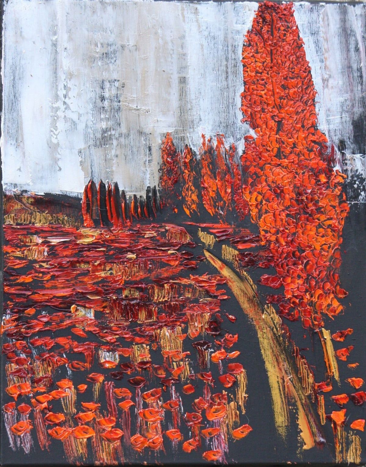 Autumn Paths 41 Cm X 33 Cm Oil On Canvas 2019