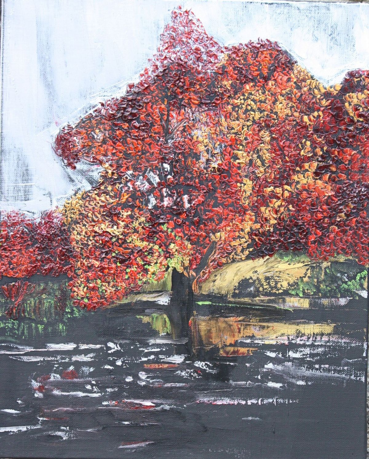 Autumn At The Lake 41 Cm 33 Cm Oil On Canvas 2019