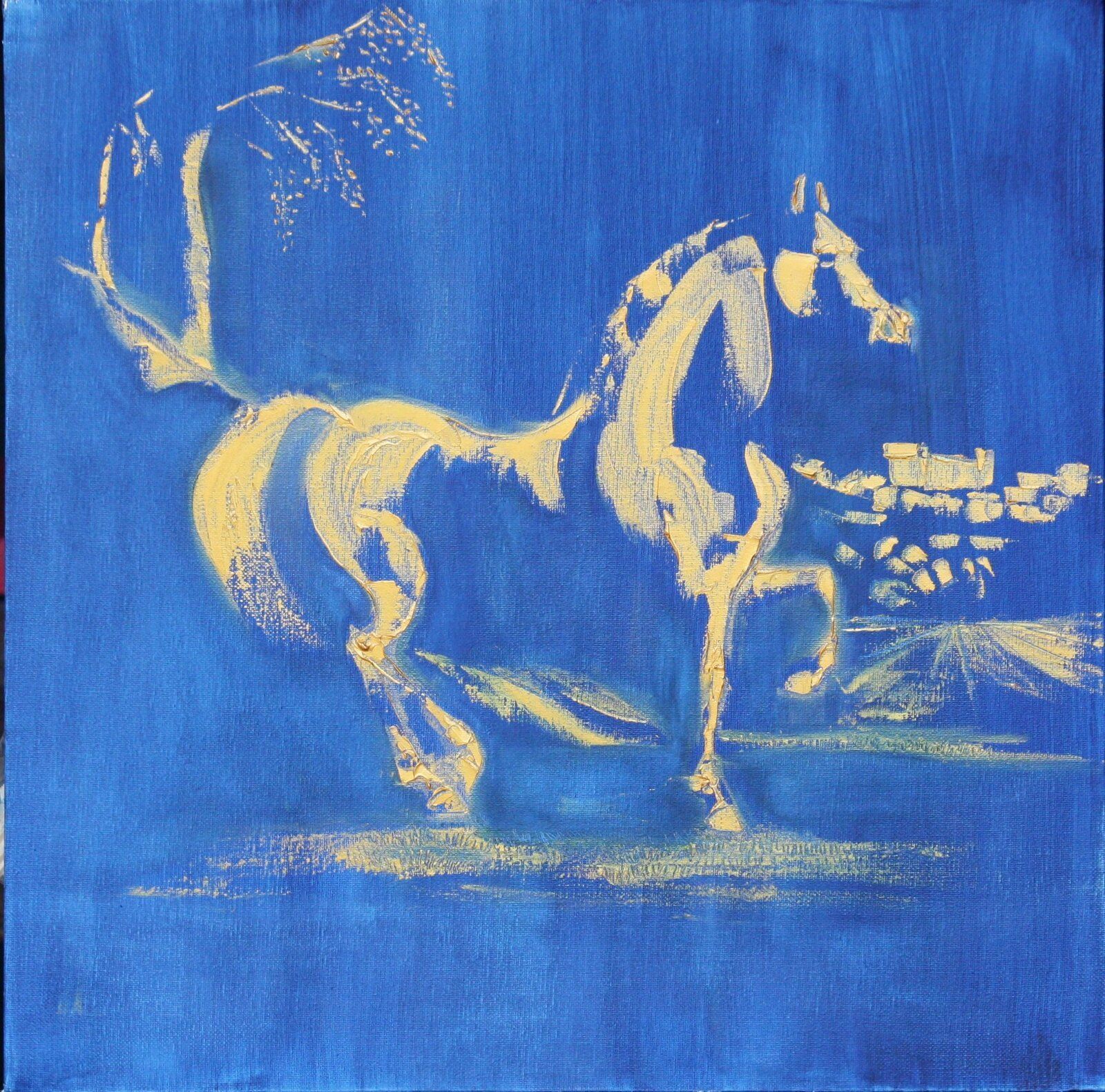 My Kingdom For A Horse 50 Cm X 50 Cm Oil On Canvas 2019