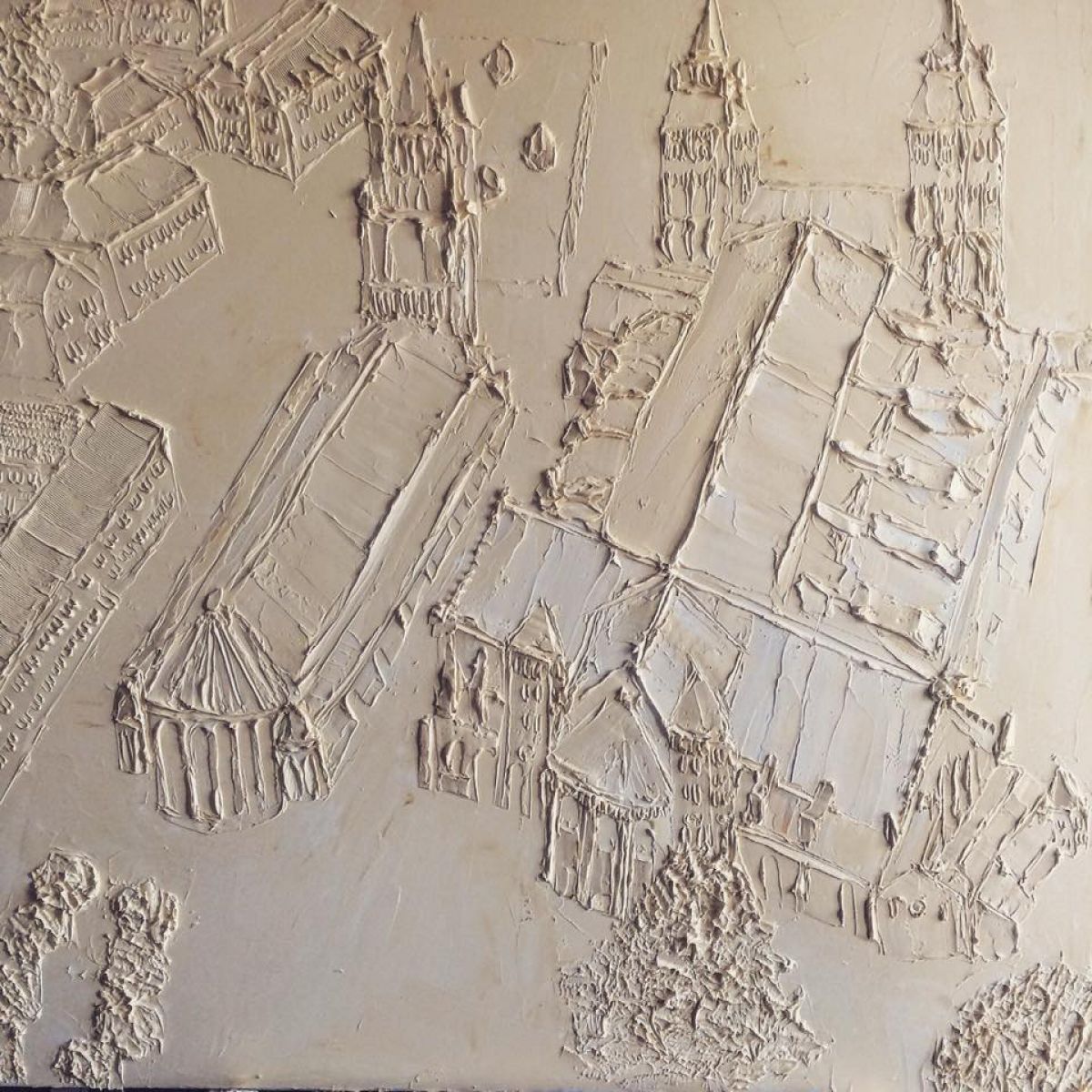 Saint Servatius 1 Mx 1 M Sculpted Oil Paint On Canvas 2018