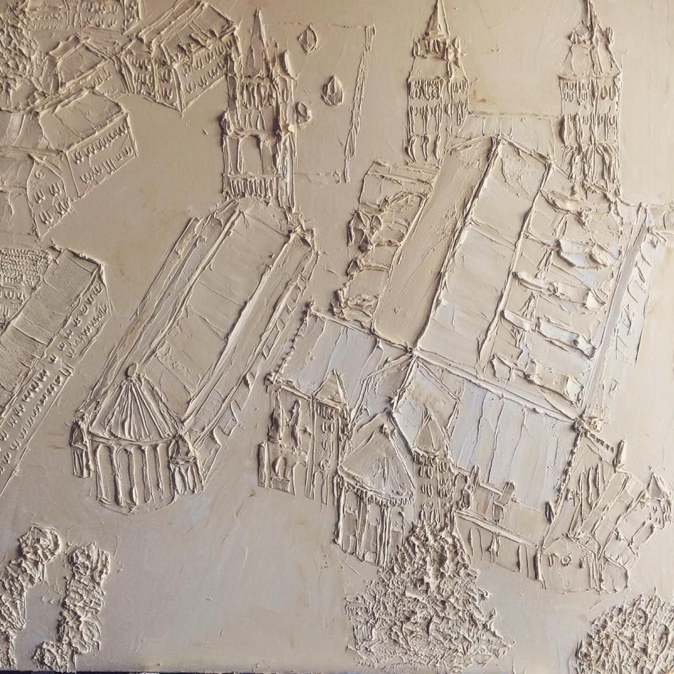 Saint Servatius 1 Mx 1 M Sculpted Oil Paint On Canvas 2018