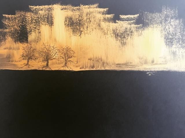 Storm 30 Cm X 42 Cm Oil Paint On Paper 2018