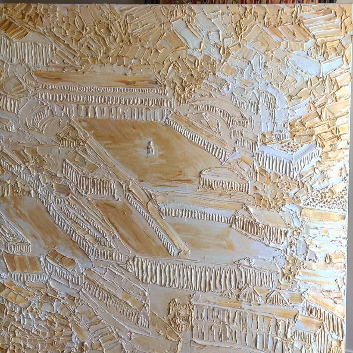 There Wasn T A Castle In Berlin Berlin Was A Castle 1 M X 1 M Oil On Canvas 2018