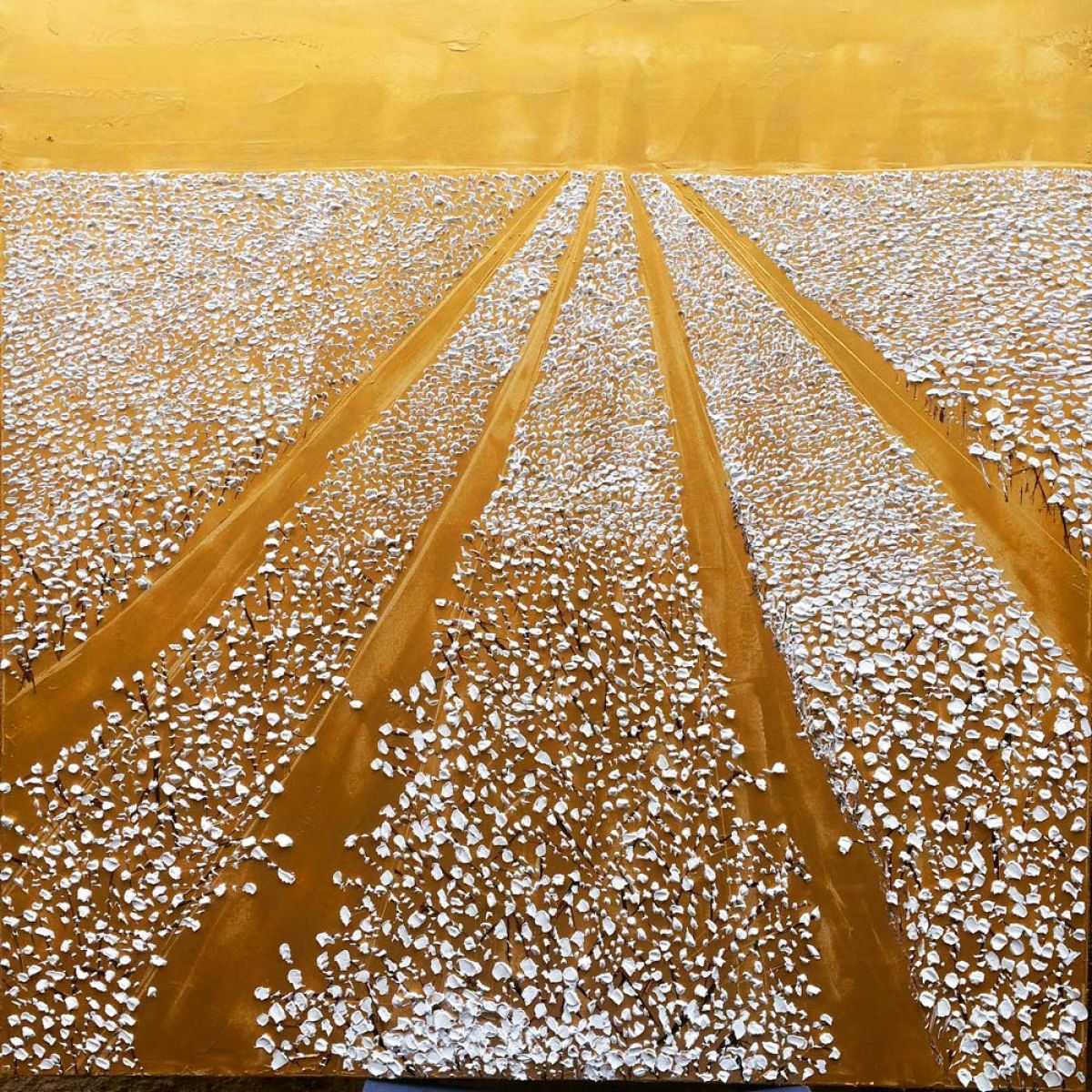 Champ De Coton 1 Mx 1 M Huile Sur Toile 2018